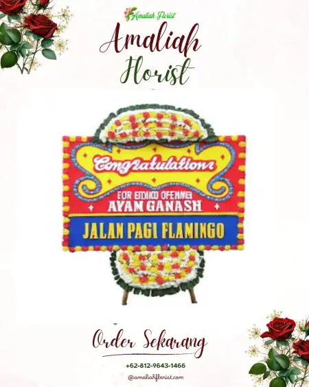 Sewa Papan Bunga Kayu Putih